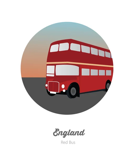 Bus rouge Londres — Image vectorielle