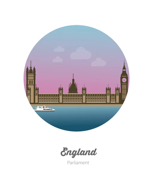 Edificio Parlamento de Londres — Archivo Imágenes Vectoriales