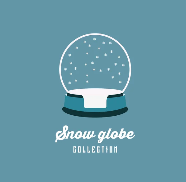 Noel kar küresi — Stok Vektör