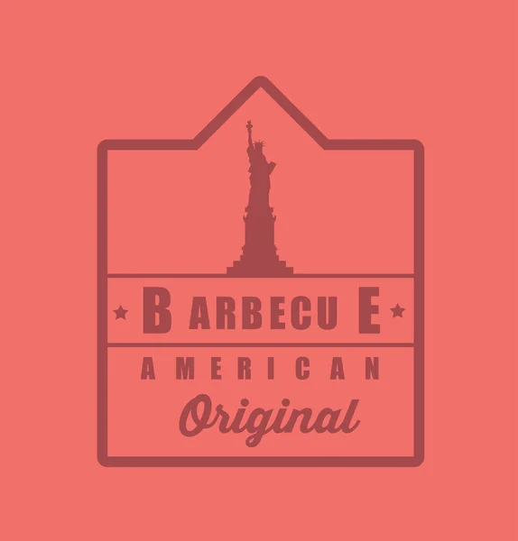Barbacoa, icono de parrilla, logotipo — Vector de stock