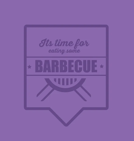 Barbecue, icona della griglia, logo — Vettoriale Stock