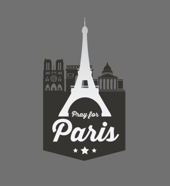 Logo, etiket Paris Eiffel Kulesi ile