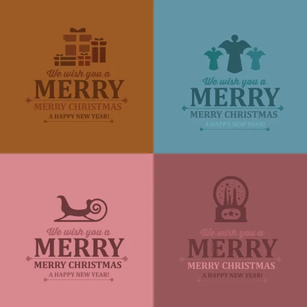 Conjunto de iconos de Navidad — Vector de stock