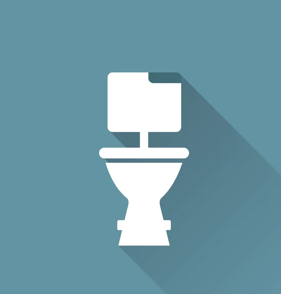 Toilet, wc pictogram — Stockvector