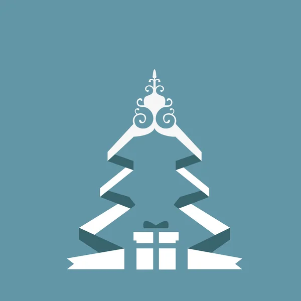 Christmas tree icon — Stock Vector