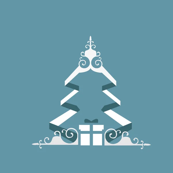 Christmas tree icon — Stock Vector