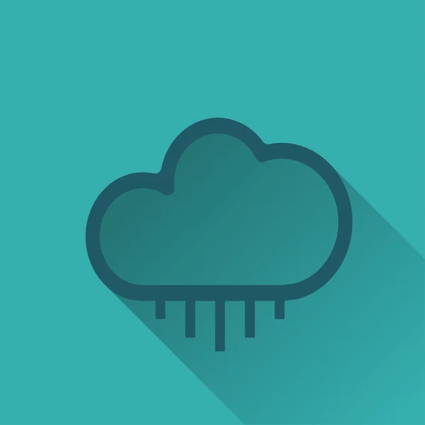 Nube con icono de lluvia — Archivo Imágenes Vectoriales