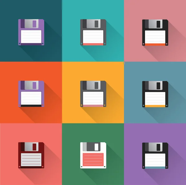 Disco disquete icono — Vector de stock