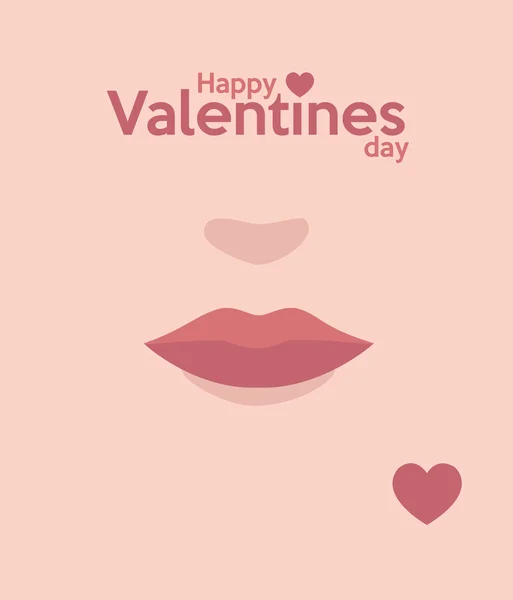 Happy Valentines day card design — Stock Vector