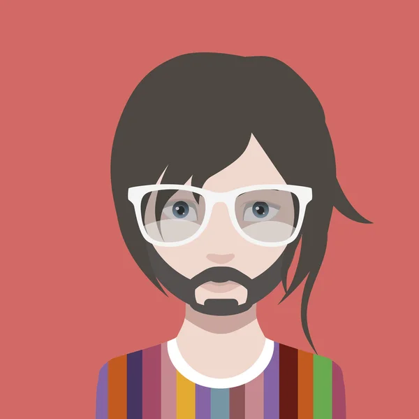 Hombre avatar icono — Vector de stock