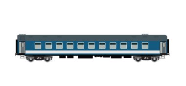 Modern yolcu tren araba
