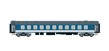 Modern yolcu tren araba