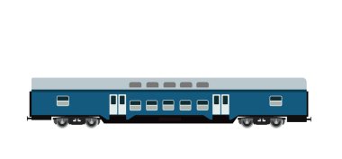 Modern yolcu tren araba