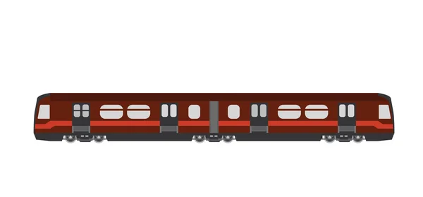 Treno ferroviario pendolare moderno — Vettoriale Stock