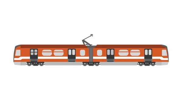 Tranvía público de ciudad — Vector de stock