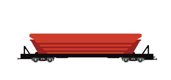 Cargo railway car — Stock Vector