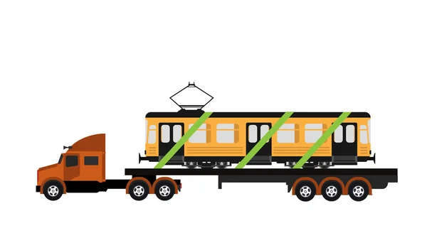 Transport publiczny transport ciężarowy — Wektor stockowy