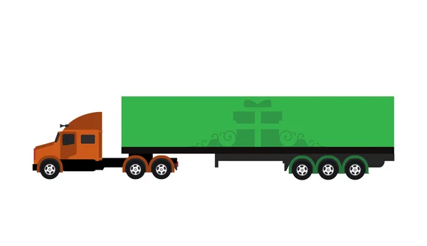 Trasporto merci camion — Vettoriale Stock