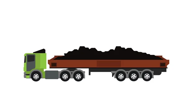 Kohletransporter — Stockvektor