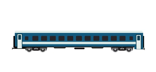 Modern passenger railway car — Stock Vector