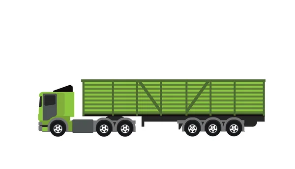 Goods shipment transport truck — Stock Vector