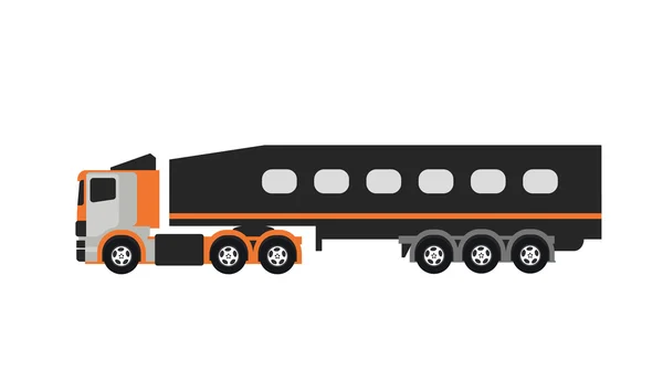 Camion trasporto animali — Vettoriale Stock