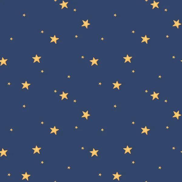 Aquarel kerst sterren naadloos patroon. Handgetekende sterren — Stockfoto