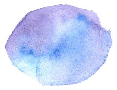 Soyut mavi suluboya arka plan. Suluboya mor sıçrama