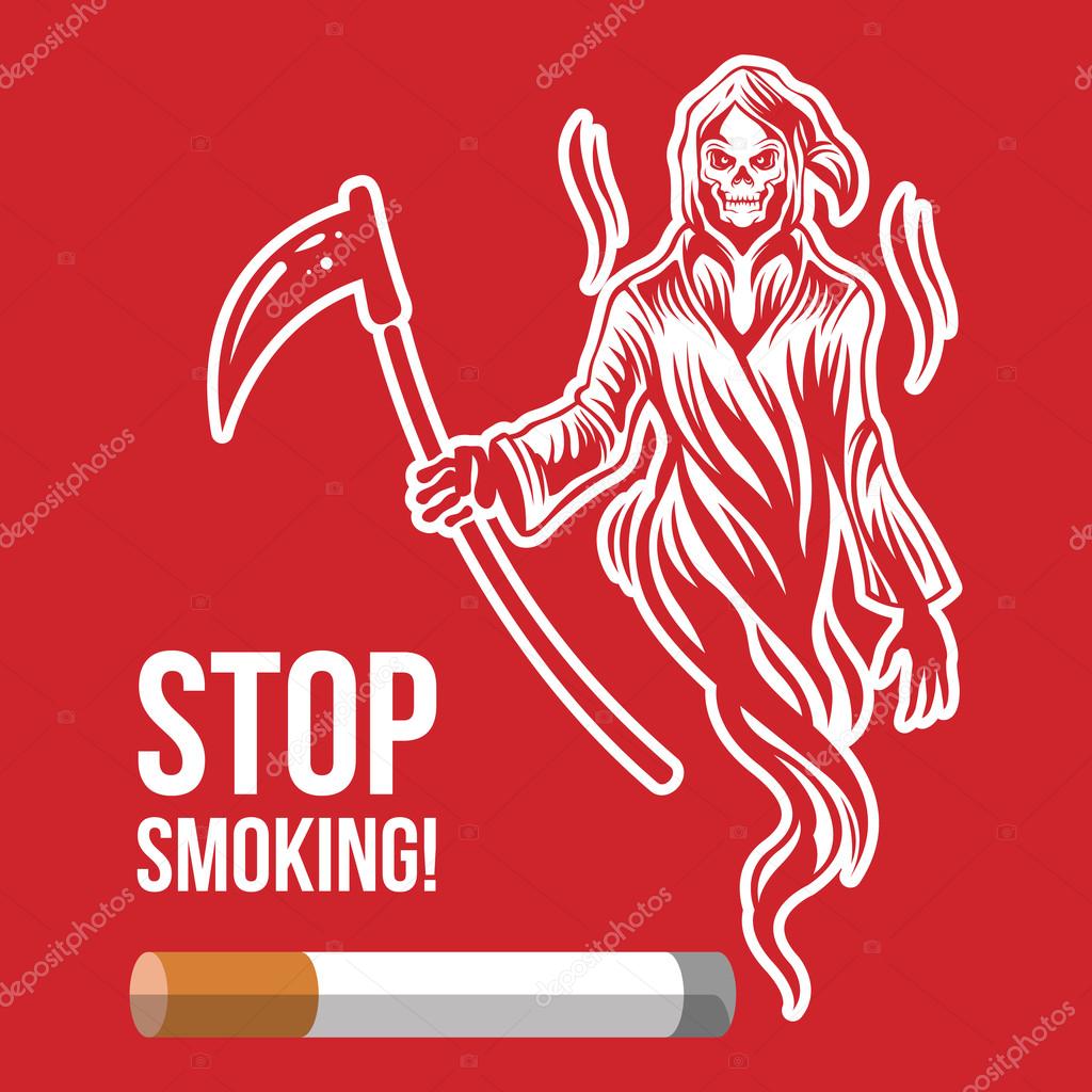 Stop smoking. Vector illustration