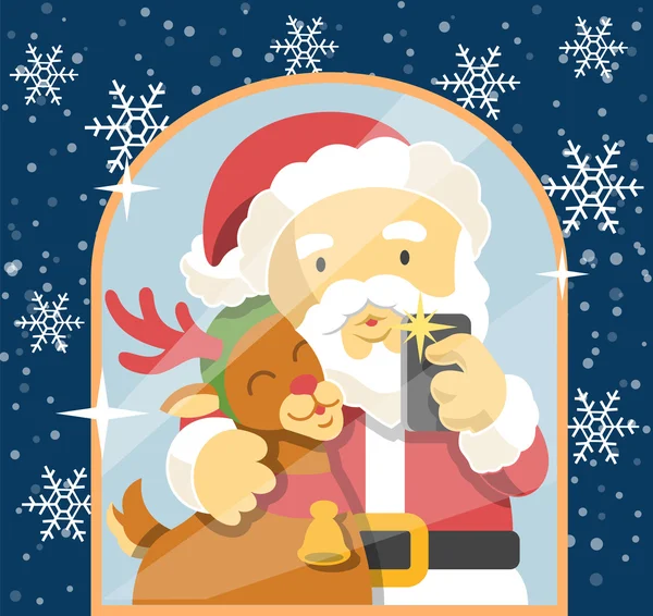 Merry Christmas. Vector flat illustration — Stock Vector