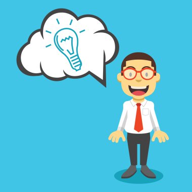 İş adamının bir fikri var.