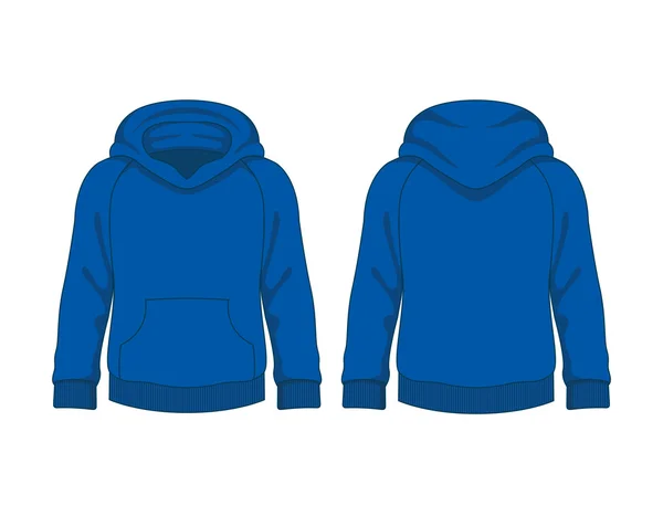 Kids hoodie. Vector template — Stock Vector