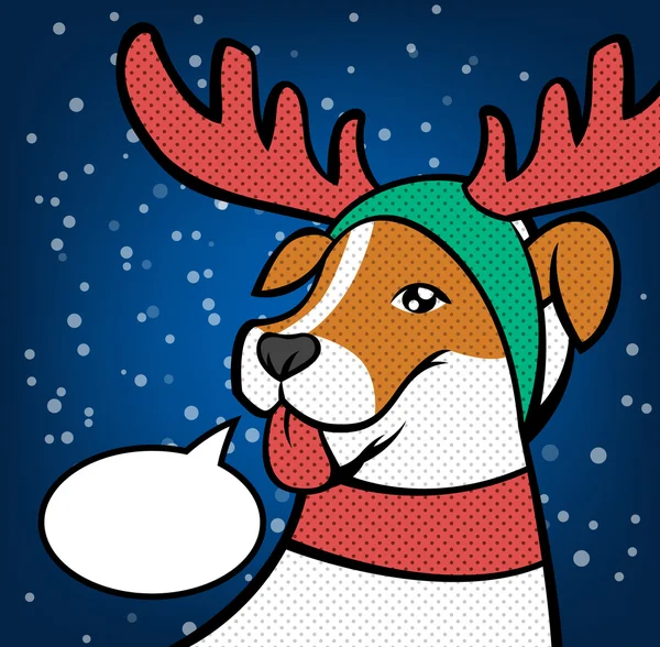 Des rennes de Noël. Illustration vectorielle — Image vectorielle