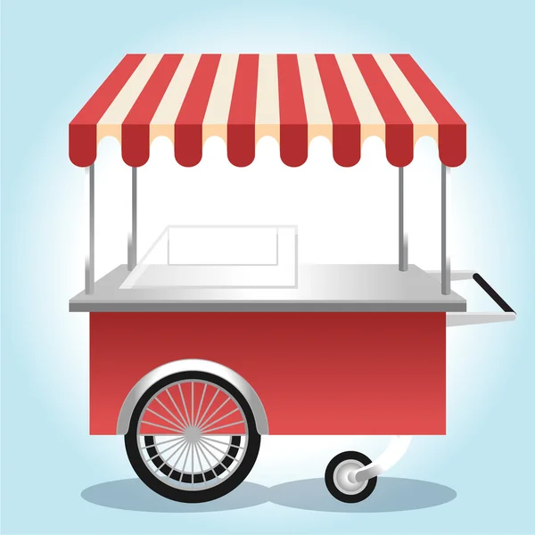 Tienda de helados. Ilustración vectorial — Vector de stock