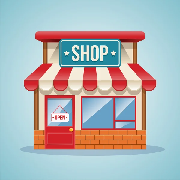 Shop vectorillustratie — Stockvector