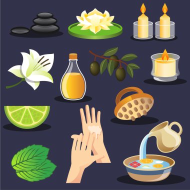 Vektör Spa Icon set