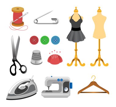 vektör dikiş Icon set