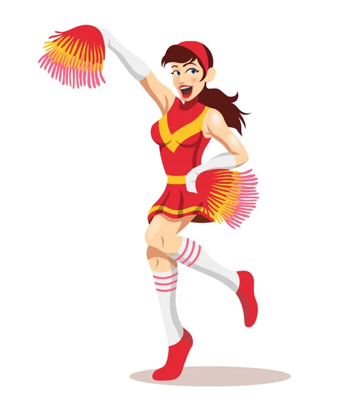 Vektor cheerleader illustration — Stock vektor