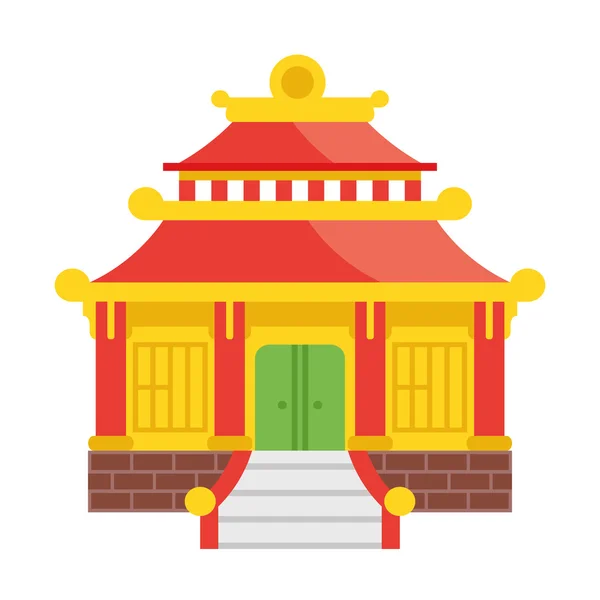 Japans huis vectorillustratie — Stockvector