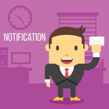 Ofis işçi holding zarf