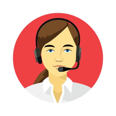 Destek Yöneticisi yuvarlak simge