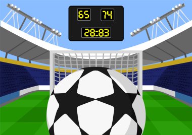 Vektör futbol düz çizim