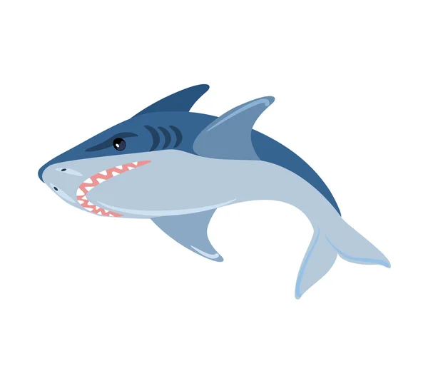 Ilustração do tubarão vetor — Vetor de Stock