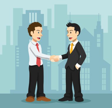 Vektör dostluk düz çizim