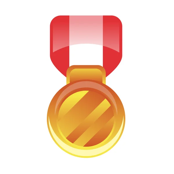 Vector icono de la medalla de dibujos animados — Vector de stock