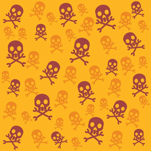 Vector skull background — Stock Vector