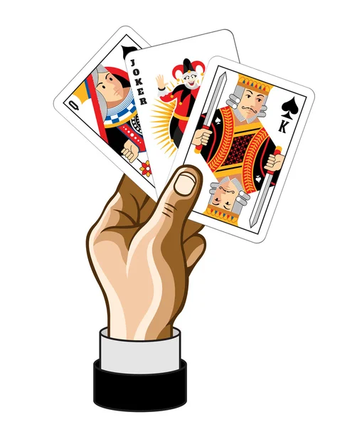 Vector game card illustration — Stock Vector