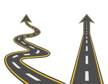 Yol ayarlayın. Vektör düz çizim