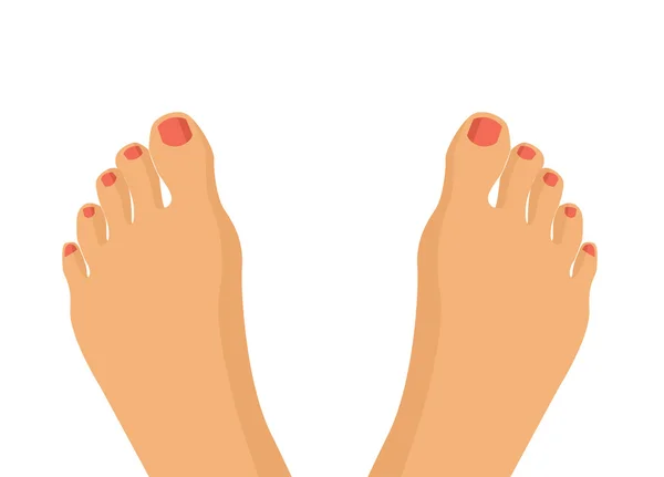 Illustration des pieds vectoriels — Image vectorielle