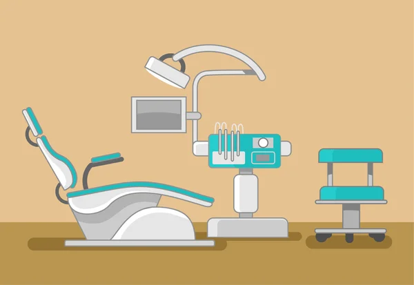 Dentist office vector flat illustration — Διανυσματικό Αρχείο